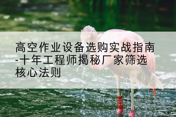 临淄剪叉式升降机厂家-高空作业设备选购实战指南-十年工程师揭秘厂家筛选核心法则